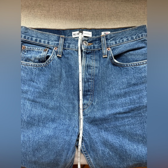 Re/done Originals High Rise Stove Pipe Jean Size 28 - Picture 7 of 9